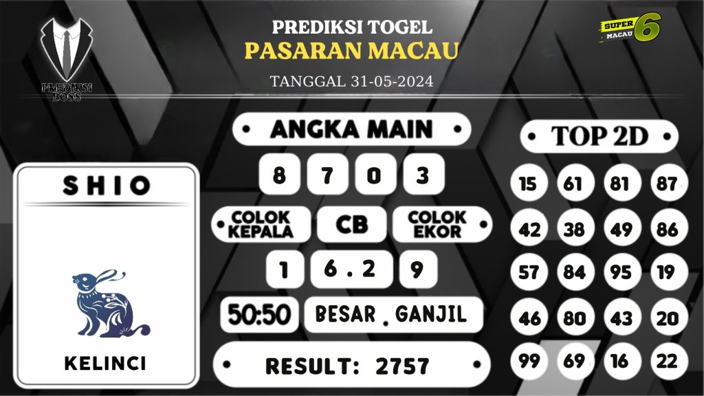 https://prediksibosstm.com/prediksi-boss-togel-macau-jumat-31-mei-2024/