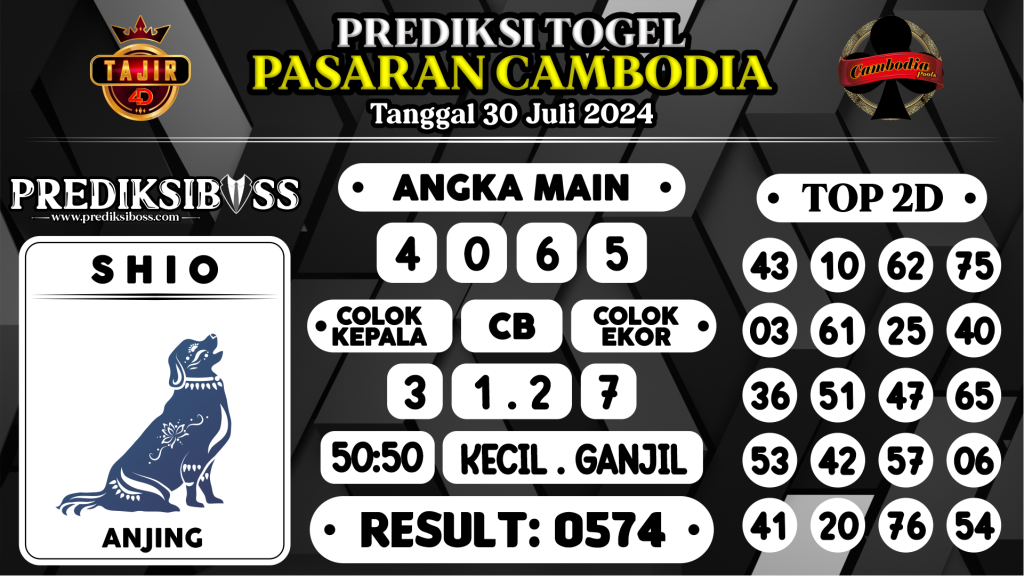 https://prediksibosstm.com/prediksi-boss-togel-cambodia-selasa-30-juli-2024/