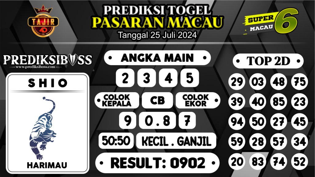 https://prediksibosstm.com/prediksi-boss-togel-macau-kamis-25-juli-2024/