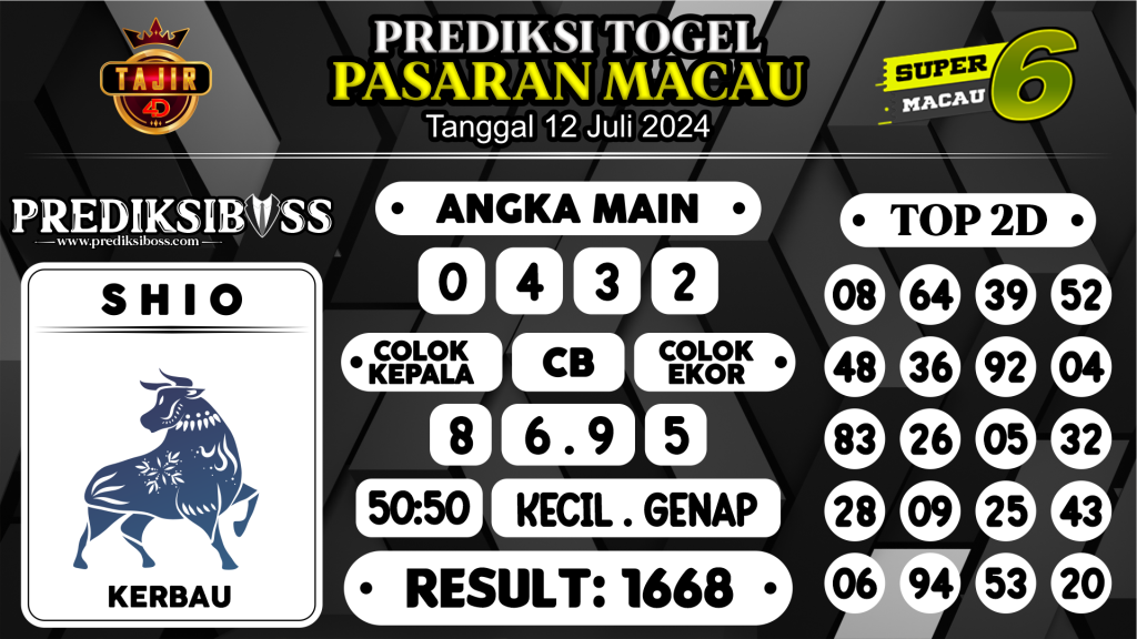 https://prediksibosstm.com/prediksi-boss-togel-macau-jumat-12-juli-2024/