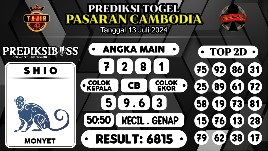 https://prediksibosstm.com/prediksi-boss-togel-cambodia-sabtu-13-juli-2024/