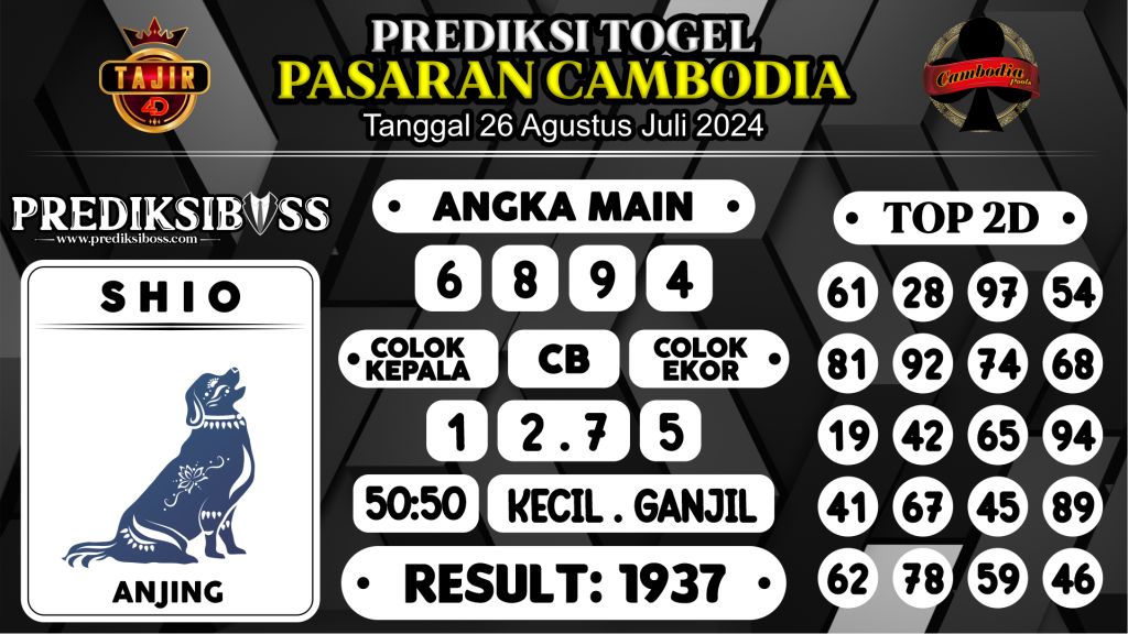 https://prediksibosstm.com/prediksi-boss-togel-cambodia-senin-26-agustus-2024/