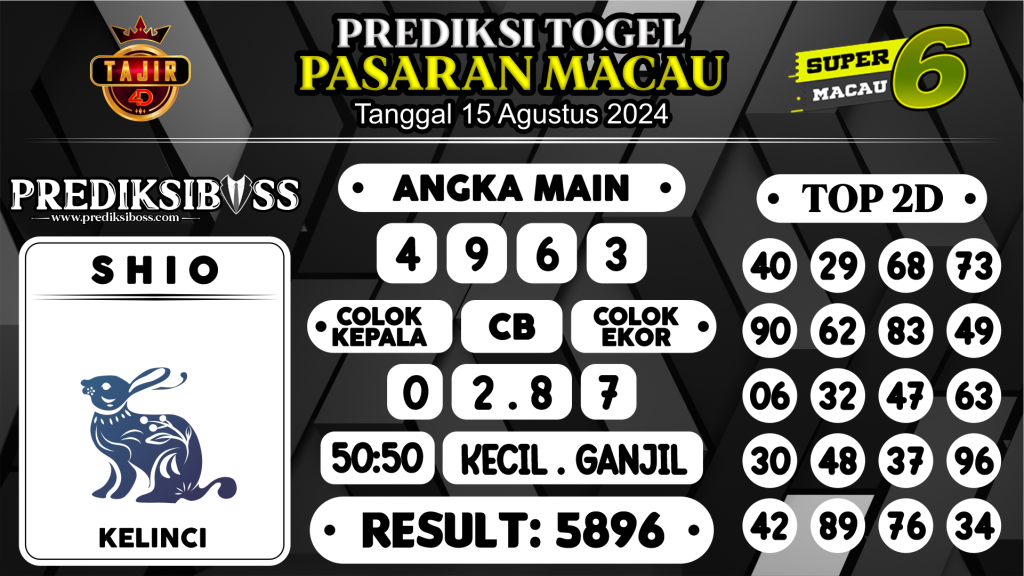 https://prediksibosstm.com/prediksi-boss-togel-macau-kamis-15-agustus-2024/