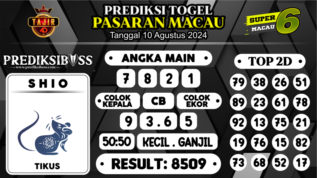 https://prediksibosstm.com/prediksi-boss-togel-macau-sabtu-10-agustus-2024/