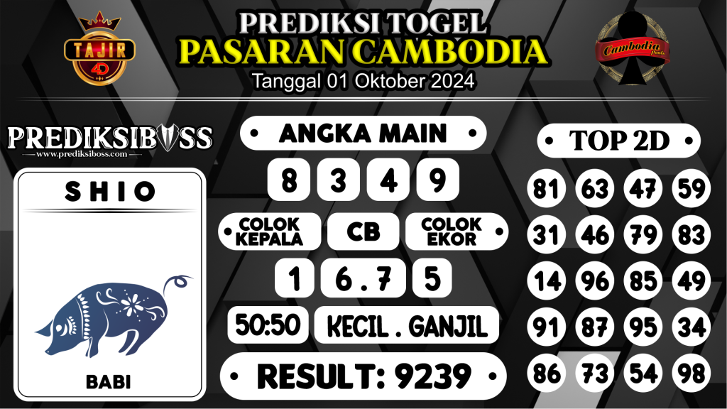 https://prediksibosstm.com/prediksi-boss-togel-cambodia-selasa-01-oktober-2024/