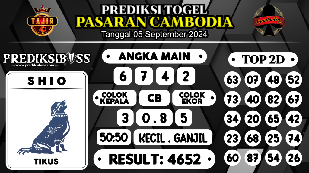 https://prediksibosstm.com/prediksi-boss-togel-cambodia-kamis-05-september-2024/