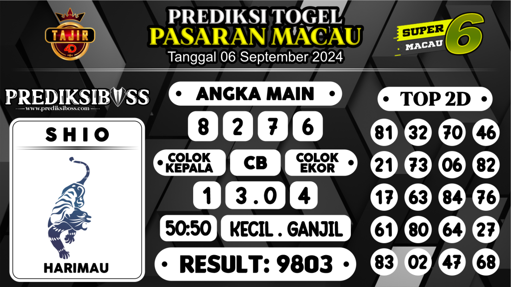 https://prediksibosstm.com/prediksi-boss-togel-macau-jumat-06-september-2024/