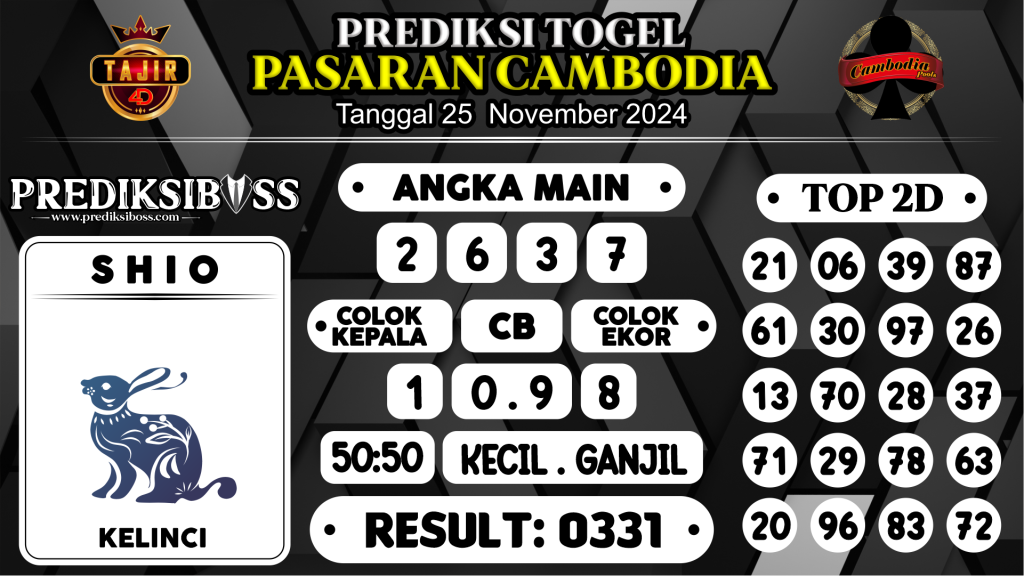 https://prediksibosstm.com/prediksi-boss-togel-cambodia-senin-25-november-2024/